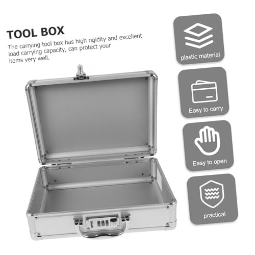 Aluminum Alloy Portable Medicine Box Case for Men Compact Briefcase Brief Cases Men Storage for Tools Cameras Cosmetics3