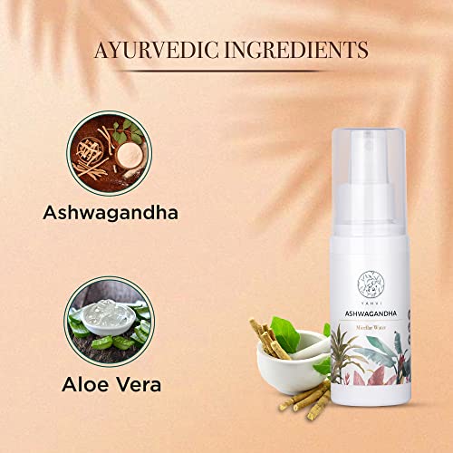 Yahvi Ashwagandha Micellar Water | Face Cleanser for Dirt, Oil & Makeup Removers | No Rinse Formula | Pure Escape- 100 Ml - Image 5