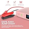 HALO Bolt Air+ 55500 Portable Car Battery Jump Starter | 100 PSI Air Compressor, 55.5Wh USB Power Bank, Emergency Floodlight & Charger, Jumps Cars SUVs & Trucks, Inflates Tires, TSA Approved — Rose #1