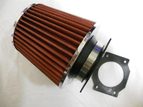 Air Intake Filter MAF Adapter + 3” Air Filter For 00 01 02 03 04 Nissan Xterra 3.3 V6 (Include Red Air Filter)