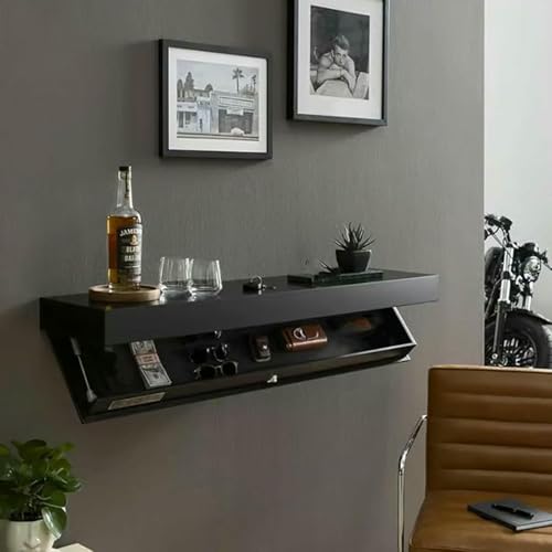 Optimiser l'espace et sécuriser vos objets : étagère murale cachée moderne
