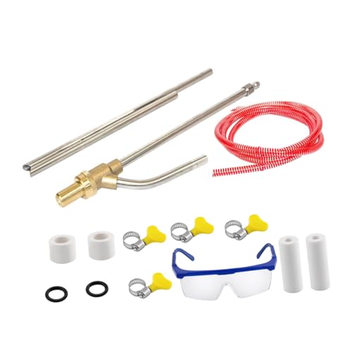 Cabilock 1set Quick Connect Industrial Sandblasting Tool Accessory Kit for Paint Removal and Stubborn Removal Includes Nozzles Sealing and Safety