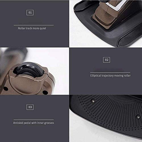 Image of Exercise Step Machine Portable Mute Stepper Pedal, Fitness Stair Stepper with LCD Monitor, Exercise Machine with Resist