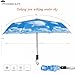 SY COMPACT Travel Umbrella Windproof Automatic LightWeight Unbreakable Umbrellas-factory outlet umbrella (Blue)