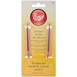 Boye Circular Aluminum 6/4mm Knitting Needles, 16-Inch