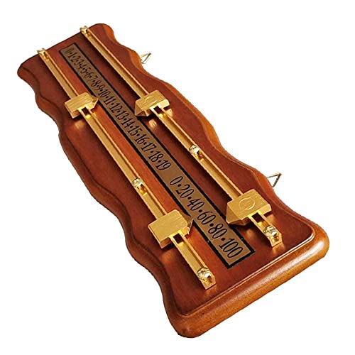 HUWENJUN123 Wavy Snooker Score Board, Snooker Billiard Scoreboard with Solid Brass Scorer, Suitable for Billiard Lovers Snooker Game Billiard Score Keeper