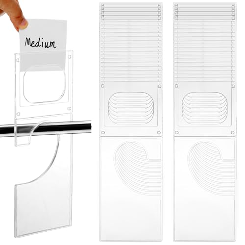 Kathfly 20 Pack Clothing Rack Size Dividers Plastic Closet Dividers