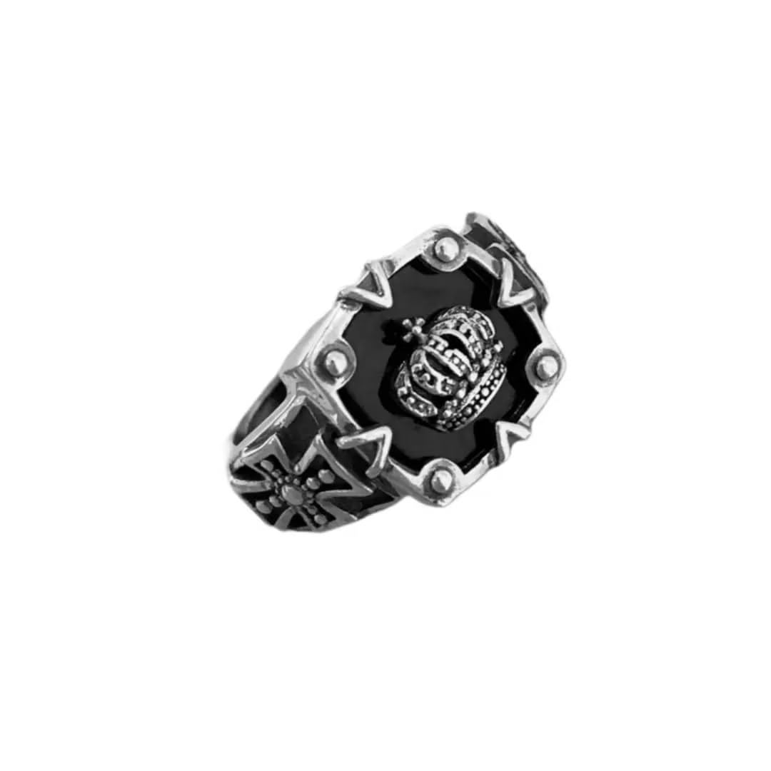 See full amazon price history chart for Silver Color Trending Stainless Steel Adjustable/Openable Size Funky Crown Cross Black Enamel Thumb Finger Ring For Mens And Boys Silver Color Trending Stainless Steel Adjustable/Openable Size Funky Crown Cross Black Enamel Thumb Finger Ring For Mens And Boys (B0CZFZPDFH) Amazon Price History, Amazon Price Tracker