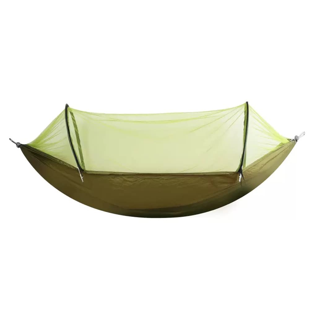Hamac de voyage portable vert pour camping et sieste au jardin 260x140cm