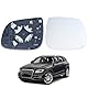 Heated Spiegelglas Ersatz für Audi Q5 Q7 Q5 2009-2017 Q7 2010-2015, Ersatz Spiegelglas Heizbar, Spiegelglas Außenspiegel Glas, Beheizbar Rückspiegelglas (Rechts)