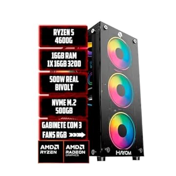 PC GAMER LIDER RYZEN 5 4600G, 16GB DDR4, NVME 512GB, AMD RADEON™ GRAPHICS VEGAS 7