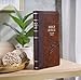 KJV Holy Bible, Deluxe Gift Bible with Thumb Tabs, Ribbon Marker, King James Version, Faux Leather, Amazing Grace, Zipper Closure