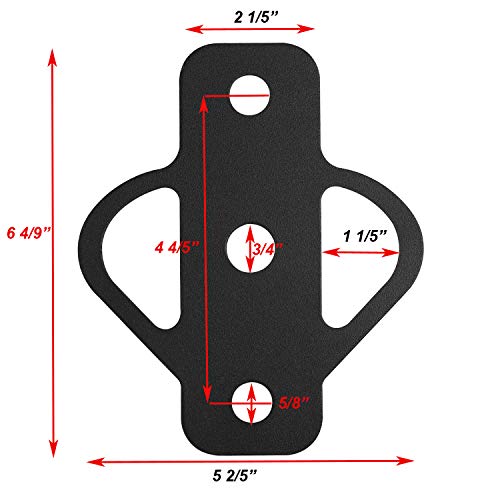 Vanroug 3-Way Trailer Hitch Adapter Receiver Hitch For Lawn Mower Three Way Atv Hitch Attachments For Golf Cart Garden Tractor Flat Towing Tow Ball Mount Lawn Mower Chain And Tow Strap (1) #TOP1