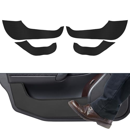 FUELHOOD レザー製 カードア アンチキックパッド ステッカー ZR-V/ZRV RZ3 RZ4 RZ5 RZ6 RZ ドアサイドエッジガードプロテクター 内装アクセサリー カーボンファイバー 4枚