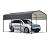 Car Tent Garage 13x20 Car Ports Heavy Duty-Prefab Metal Carport with Galvanized Steel Roof Steel Carport Kits Outdoor(10x15 FT)