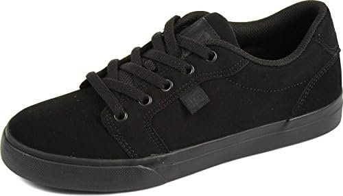 DC Youth Anvil Skate Shoe Big, Black/Black, 11.5 M US Little Kid