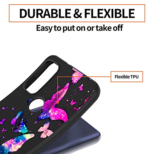 Warmson Case For Motorola G Pure/Moto G Power 2022,Moto G Pure Case Full Body Matte Soft Tpu Shock-Absorption Flexible Motorola Moto G Pure Case Slim Stylish Galaxy Butterfly Case For Women Girls Men #TOP2