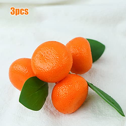 RANRAO 3 pezzi di arance artificiali realistiche