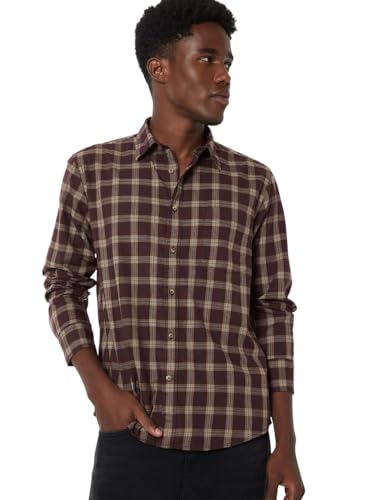 Max Store Max Men Burgundy Checked Shirt - Image 2