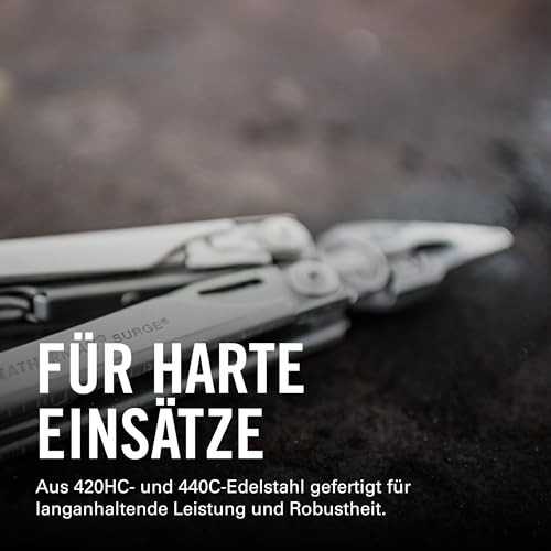 Leatherman Surge Multi-Tool - 21 strapazierfähige Werkzeuge mit Klingen - Edelstahl