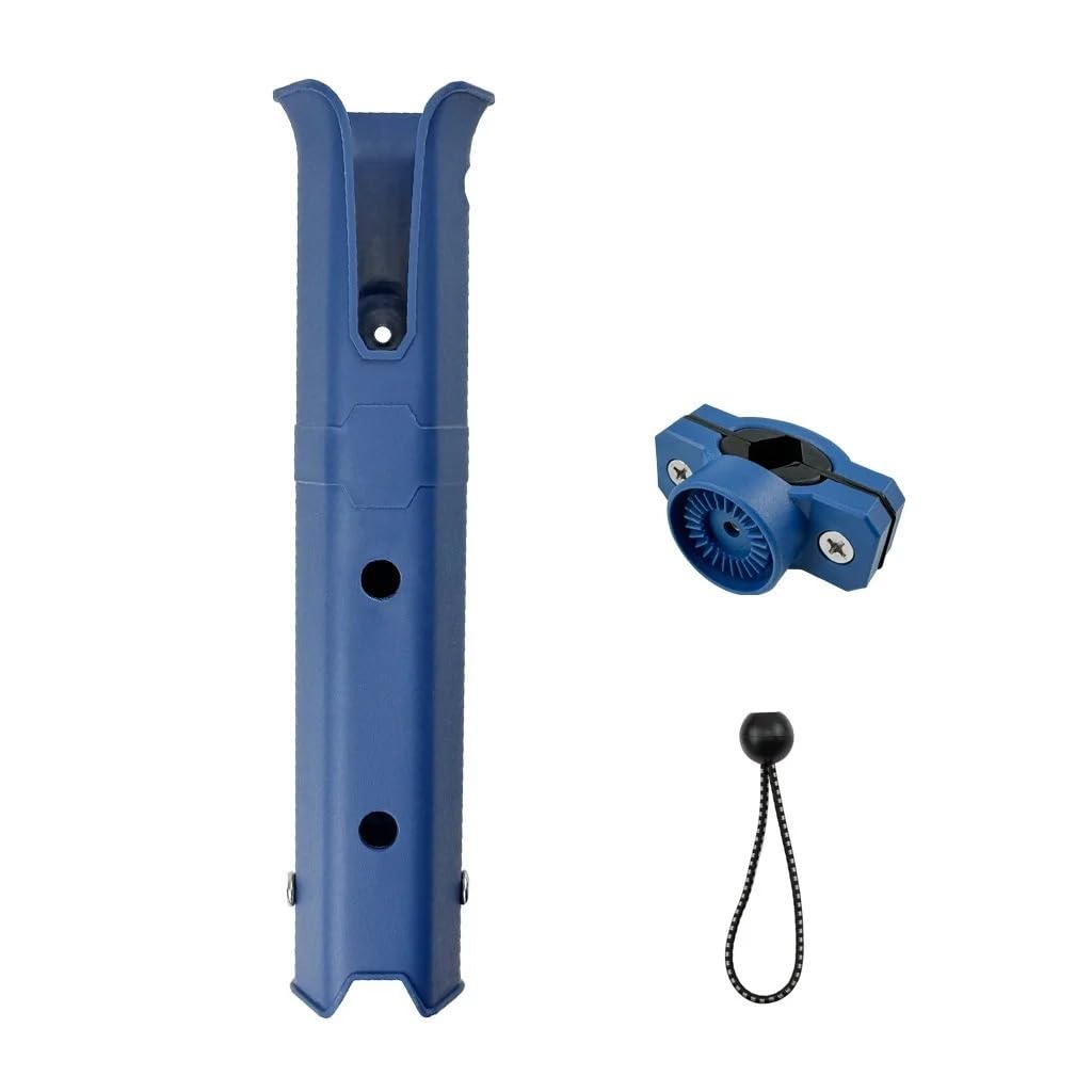 CIOPLJHKL Adjustable Spinning Portable Plastic Fishing Rod Holder Rack Bracket Pole Boat Marine Yacht Kayak Outdoor For Boat Yacht Kayaks(Blue)