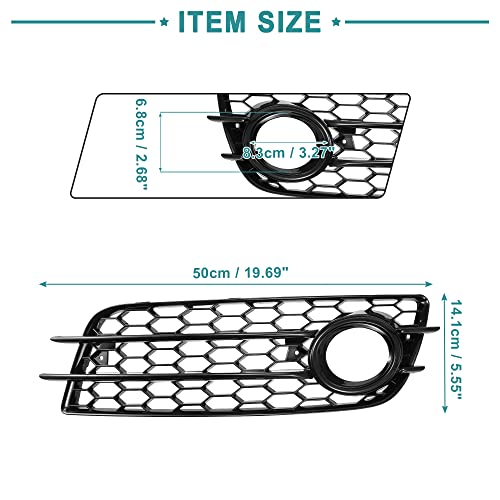 ACROPIX Front Left Right Fog Light Mesh Grille for Audi A4 B8 2008-2012 by ACROPIX - Used condition - Image 3