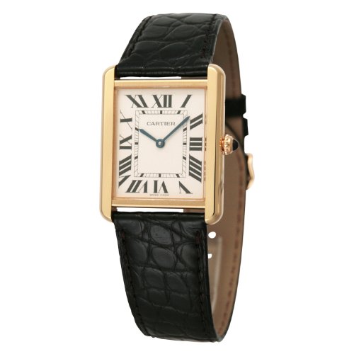 [カルティエ]Cartier 腕時計 タンクソロ レザー イエローゴールド クォーツ メンズ W5200004 メンズ 【並行輸入品】
