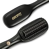 Glättbürste Breit Glätteisen Breit Extra 51mm, Glättungsbürste & Haarglätter Professioneller 2 in 1, 40Million Anti-Frizz Ionen-Technologie PTC Keramik Warmes Anti-Verbrennungsdesign, 140~230℃ Frauen