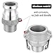 Hicarer 2 Pcs Type B Npt Global Cam Groove Hose Fitting and 2 Pcs Type F Npt Aluminum Cam Lock Fittings for Industrial Agriculture(1 Inch)