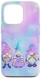 Carcasa para iPhone 13 Pro Tres Lindos gnomos Unicornio Pastel fantasía diseño