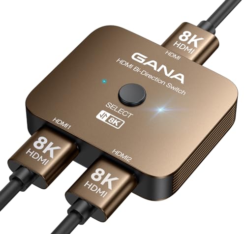 HDMIؑ֊ 8k@60hz/4k@120hz HDMIzAGANAo HDMIZN^[ 12o/21o 蓮 HDMI 2.1 ؑ֊ dt Xbox PS5/4/3 DVDv[[Fire StickKp