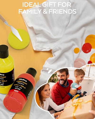 Nicpro MG671 18 Colors Permanent Fabric Paint thumb #7