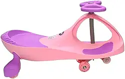 Triciclo Infantil Zippy Car, Rosa e Roxo, Com Rodas LED, Sem Pedais, Para Desenvolvimento Motor e Equilíbrio