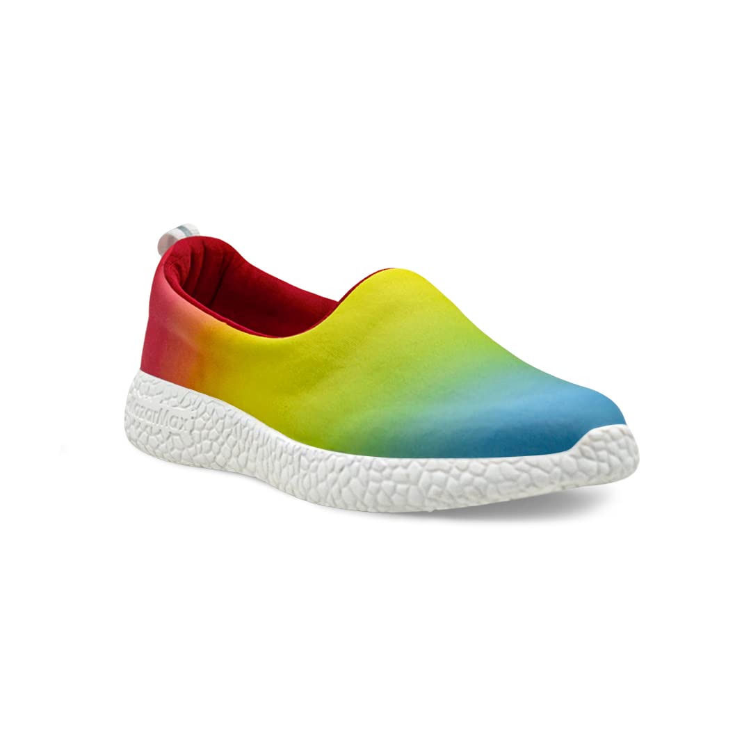 KazarMax Unisex Kids Ombre Slip On Shoes/Sneakers - 1 Uk, Multi, Size_8 (B0B632LZ5V) Amazon Price History, Amazon Price Tracker