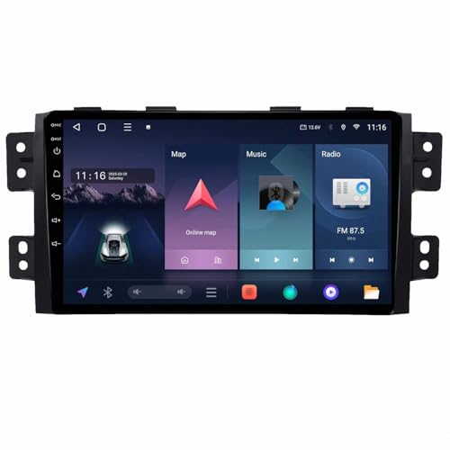 Radio 2 DIN KIA Borrego 2008-2016 con Android Auto Inalámbrico y GPS 4 Núcleos