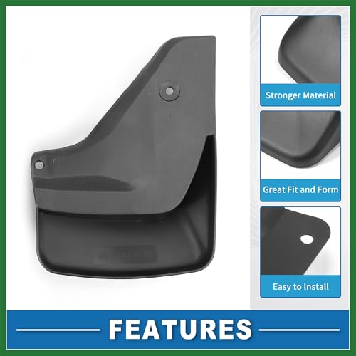 Image of Motoforti Mud Flap Splash Guard with Mount Accessories Front & Rear Side Mud Guard for Toyota HIACE 2012-2018 (Set of 4) Long-lasting