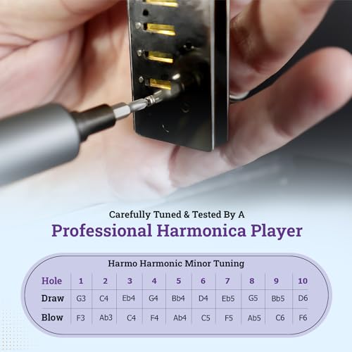 Harmo Polar Diatonic Harmonica Key of C# – Harmonic Minor Tuning for Classical, Jazz, Gypsy, Oriental, Lounge and Tango Music, Mouth Organ With Case, Harmonica for Adults, Beginners & Professionals - Les Beatles, Paul McCartney, John Lennon, RIngo Starr, George Harrison Harmo Polar Diatonic Harmonica Key of C# - Harmonic Minor Tuning for Classical, Jazz, Gypsy, Oriental, Lounge and Tango Music, Mouth Organ With Case, Harmonica for Adults, Beginners & Professionals – Image 5