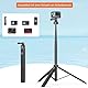 VRIG 160cm Stativ für Action-Kamera, AC-04S Kamera Stativ mit Magnetischer Schnellspannkopf, Selfie Stick Stativs Camera Tripod mit Go pro 13/12/ 11/10/ 9, DJI Action 5 Pro/ 3/2 und Insta 360