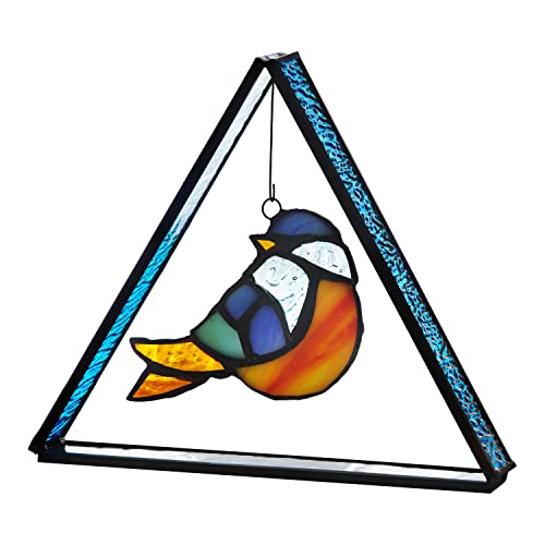 River of Goods - 6" Bluebird en Triángulo de pie azul Suncatcher Cover
