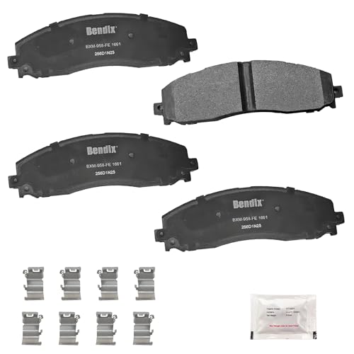 Image of Bendix Priority1 CFM1691 Semi-Metallic Rear Brake Pads for Ford F-250 Super Duty 2022-2013, F-250 Super Duty 2024, F-350 2016-2013, F-350 Super Duty 2022-2013, F-450 Super Duty 2015-2013