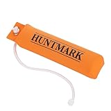 HUNTMARK Dog Training Bumper - 1000 Denier Nylon Dog Bumper Trainer - Heavy-Duty Hunting Puppy Accessories - Weighted Retriever Dummies - Training Dummy w High-Density Rope (Orange)