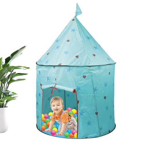 Tienda sensorial para interior, tienda sensorial de esquina tranquila, tranquila fuerte para – Tienda sensorial divertida con 25 bolas, tienda sensorial con diseño de estrellas de colores ricos para