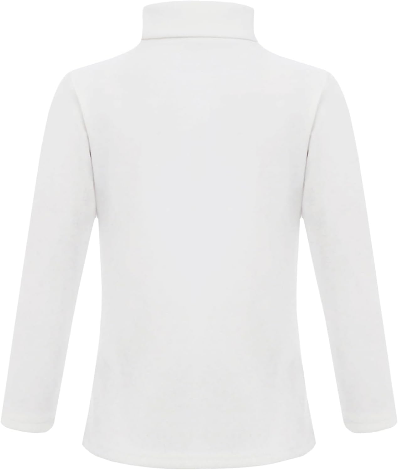 Kids Printed Turtle Neck Fleece Shirt Long Sleeve Thick Thermal Top