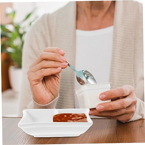 Petits bols en céramique empilables COLLBATH : set de table pour sauces, vinaigre et soja - 4