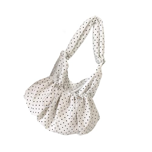 Sac à bandoulière à volants et motif à pois avec sangle ajustable