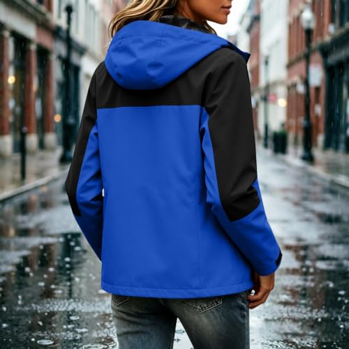 Chubasquero para trekking y chaqueta softshell exterior de mujer transpirable 6