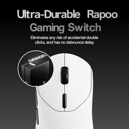 Image of Rapoo VT2 MAX Wireless Gaming Mouse, True 8K Wireless Polling Rate, 53g Lightweight, Up to 750 Hr Battery, Nordic nRF54L15 MCU, 120-Million Optical Switch, 10 Programmable Buttons, Macro Enabled