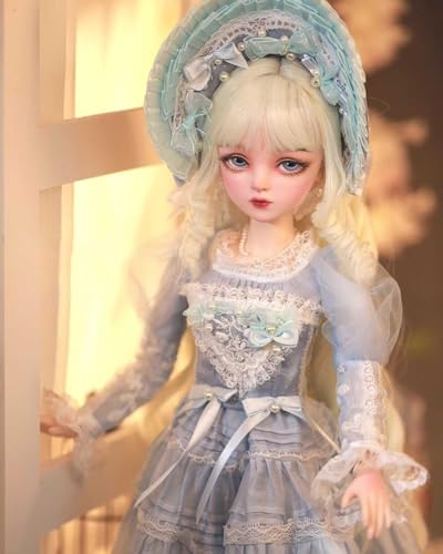 WENCY 1/3 BJD Puppe 60Cm 23.6 Zoll SD Puppe Mode Puppe Prinzessin Puppe Ball Jointed Doll DIY Puppe mit Kleidung Schuhe Perücke Make-Up,Geschenk Sammlerstücke Spielzeug Anzug – Bild 3