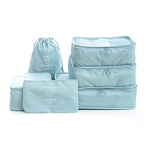 fightingeveryone1O - Organizador para Maletas Azul Azul Claro Medium