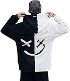 SUDADERA CON CAPUCHA CON PATRONES SONRIENTES: Jersey de manga larga con patrones de garras en la espalda, fresco y único. Esta sudadera informal con capucha le da a las personas un impacto visual con una combinación de garras frías y colores de contraste.